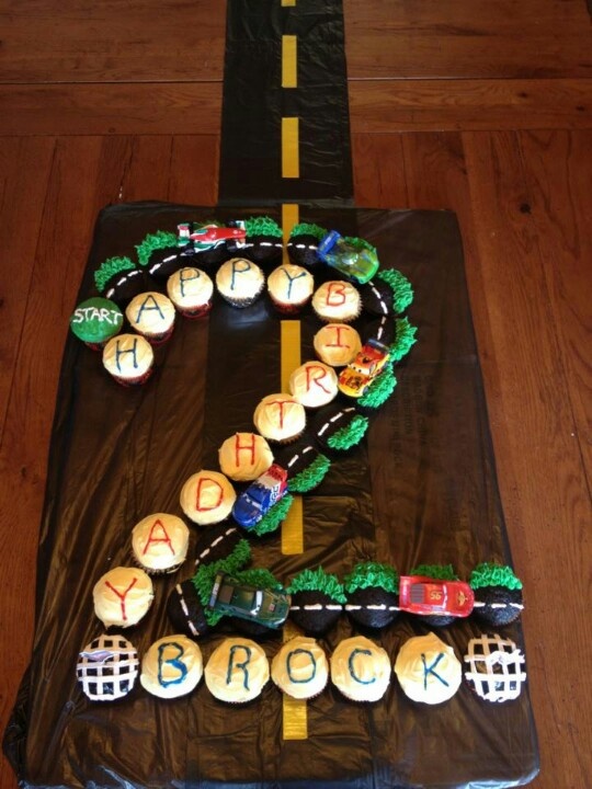 9 Disney Cars Cupcakes Birthday Cake Photo Disney Cars Birthday