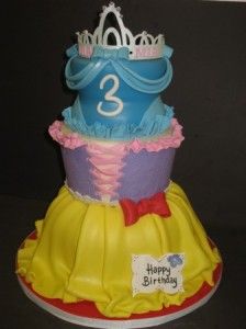 Disney Princess Dresses Cake