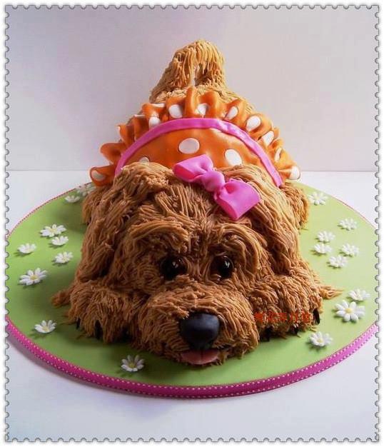 Dog Shaped Birthday Cakes