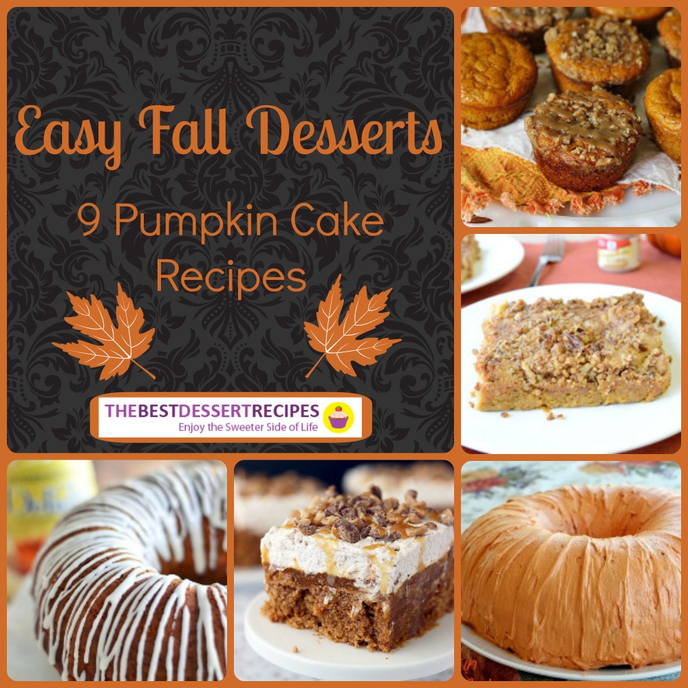 Easy Fall Desserts Pumpkin Cake Recipes 9