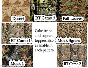 Edible Camo Sugar Sheets for Cakes