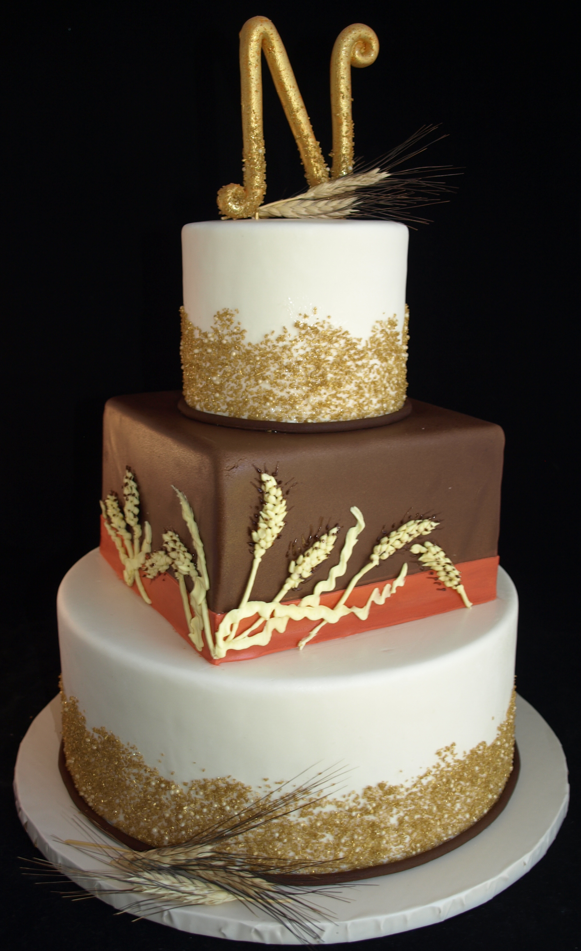 Fall Wedding Cake Fondant