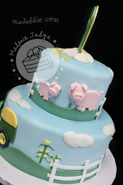 Farm Animal Birthday Cake Boy