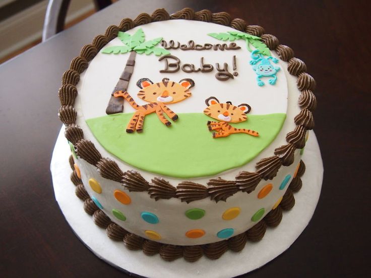 Fisher-Price Safari Baby Shower Cake