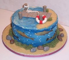 Fishing Birthday Cake Idea