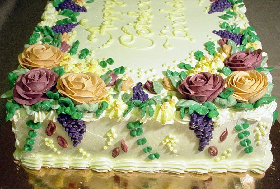Floral Sheet Cake Floral Sheet Cake