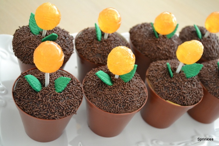 Flower Pot Cupcakes Flower Pot Cupcakes