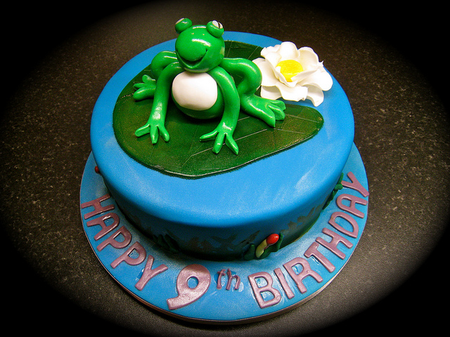 Frog On Lily Pad Cake