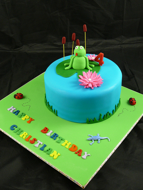 Frog On Lily Pad Cake