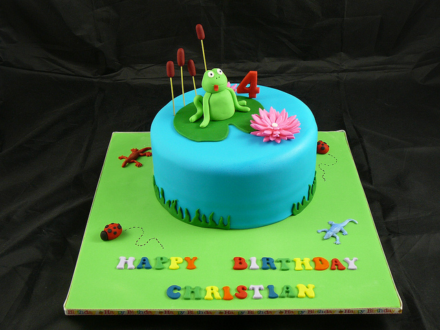 Frog On Lily Pad Cake