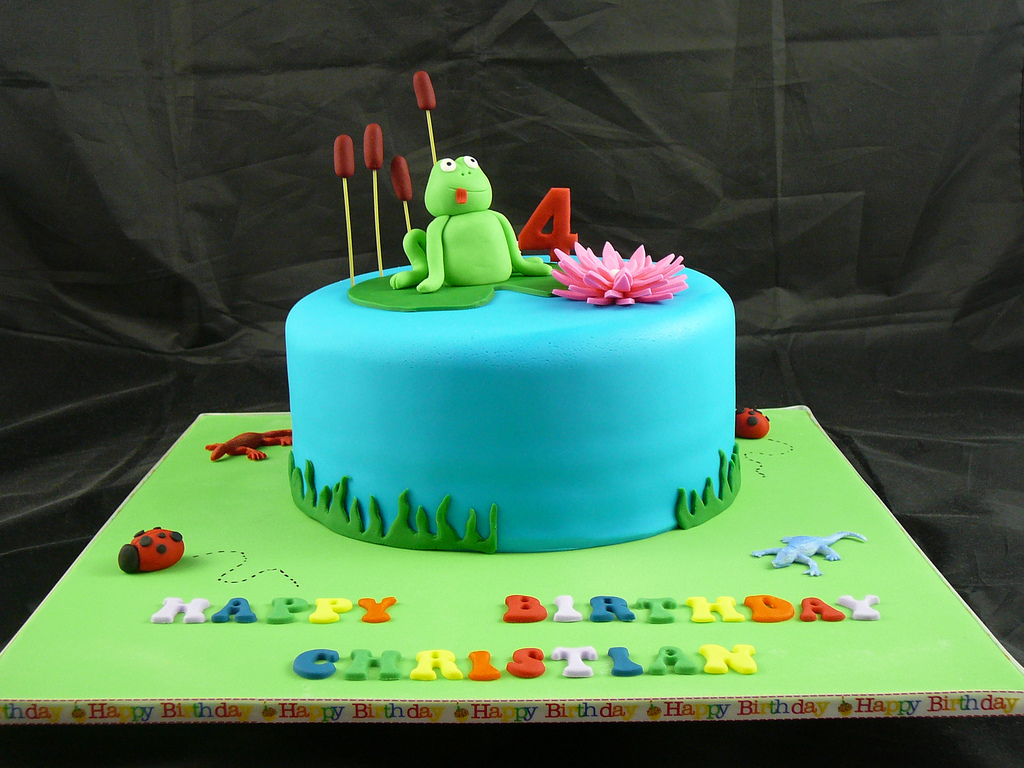 Frog On Lily Pad Cake
