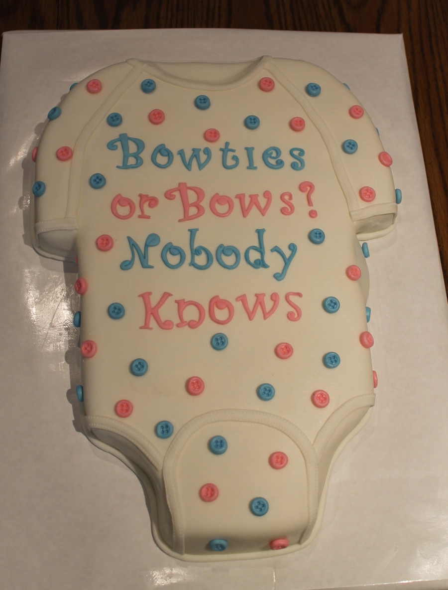 Gender Reveal Baby Shower Cake