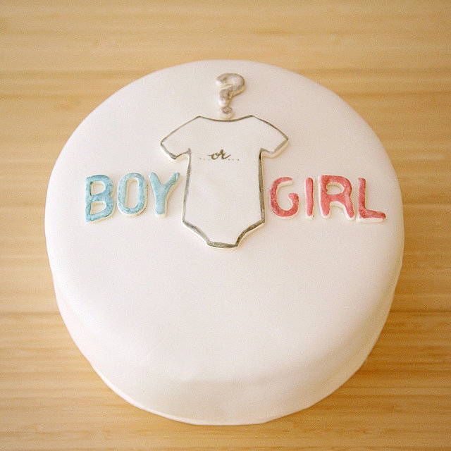 Gender Reveal Cake