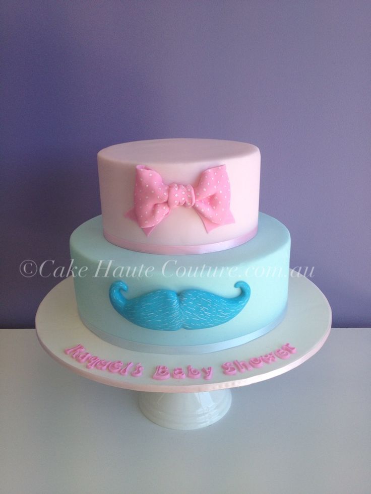 Gender Reveal Cake Gender Reveal Cake