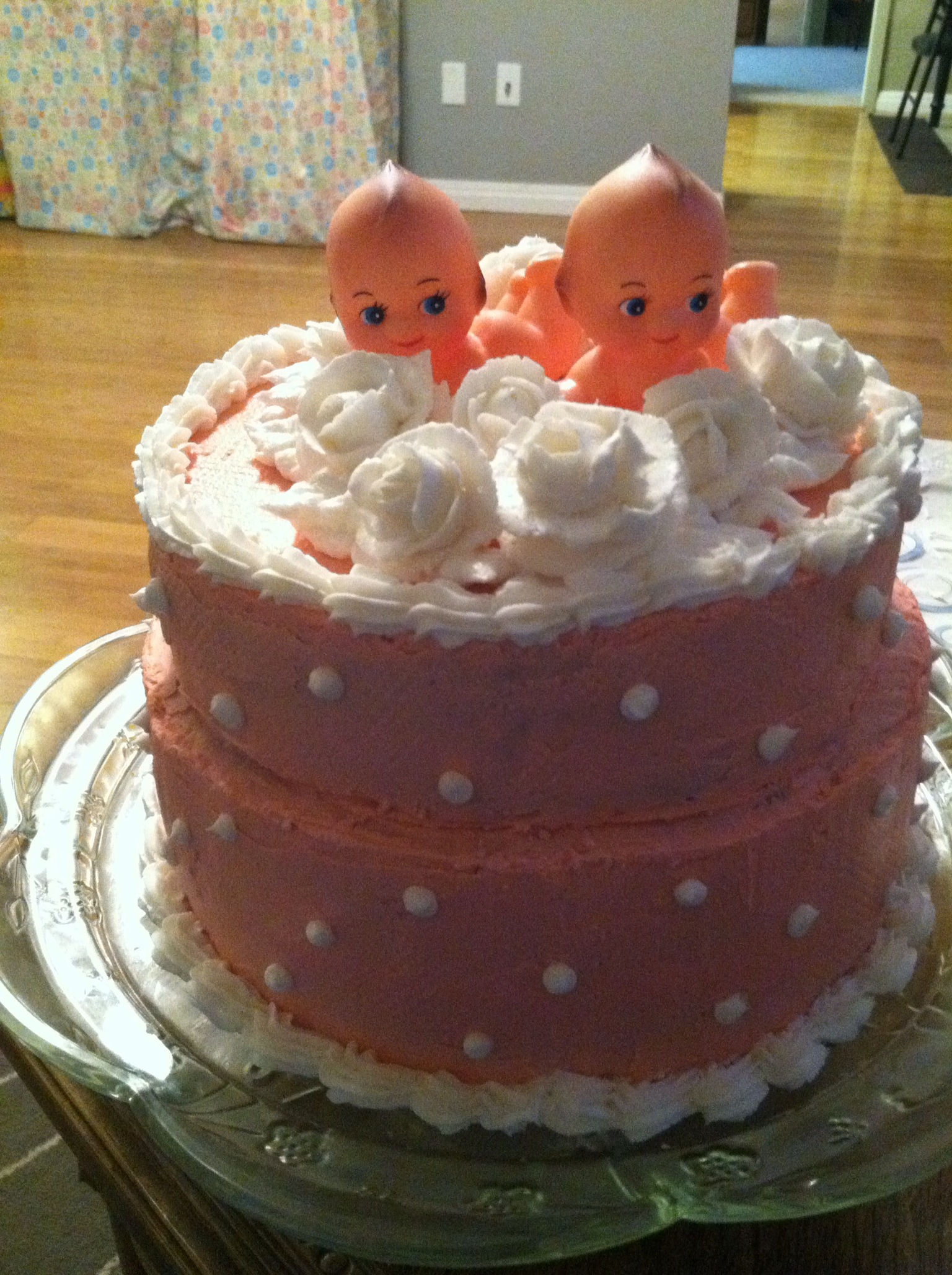 Girl Baby Shower Cakes Buttercream