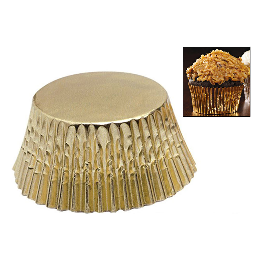 Gold Foil Cupcake Baking Cups