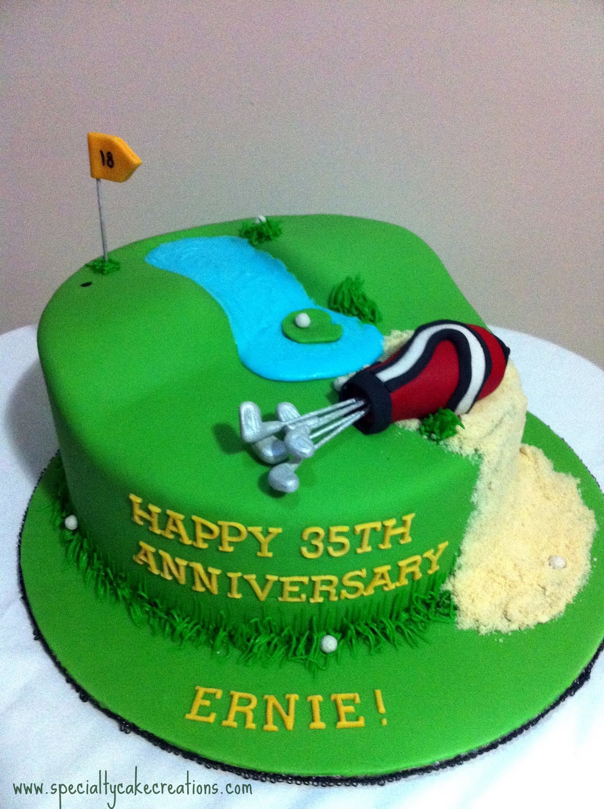 Golf Course Cake