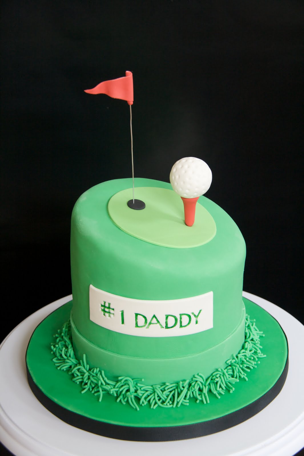 Golf Fondant Cake Golf Fondant Cake