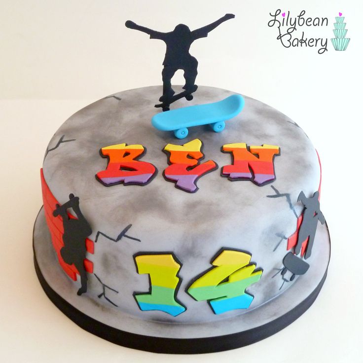 Graffiti Birthday Cake