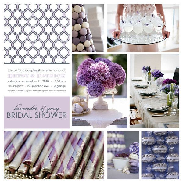 Grey and Lavender Bridal Shower