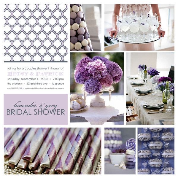 Grey and Lavender Bridal Shower Grey and Lavender Bridal Shower