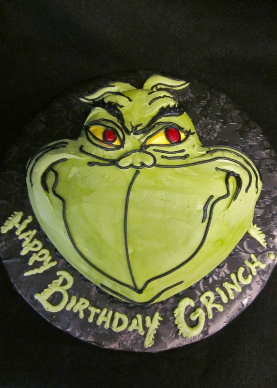 Grinch Birthday Cake