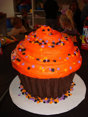 Halloween Birthday Cupcake Cake