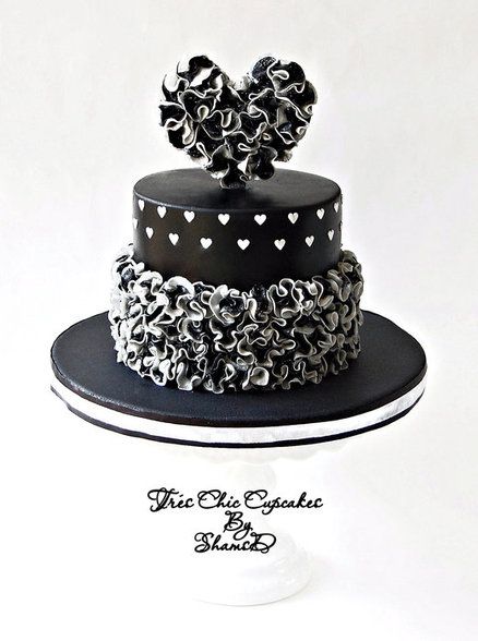 Heart and Ruffle Cake Heart and Ruffle Cake