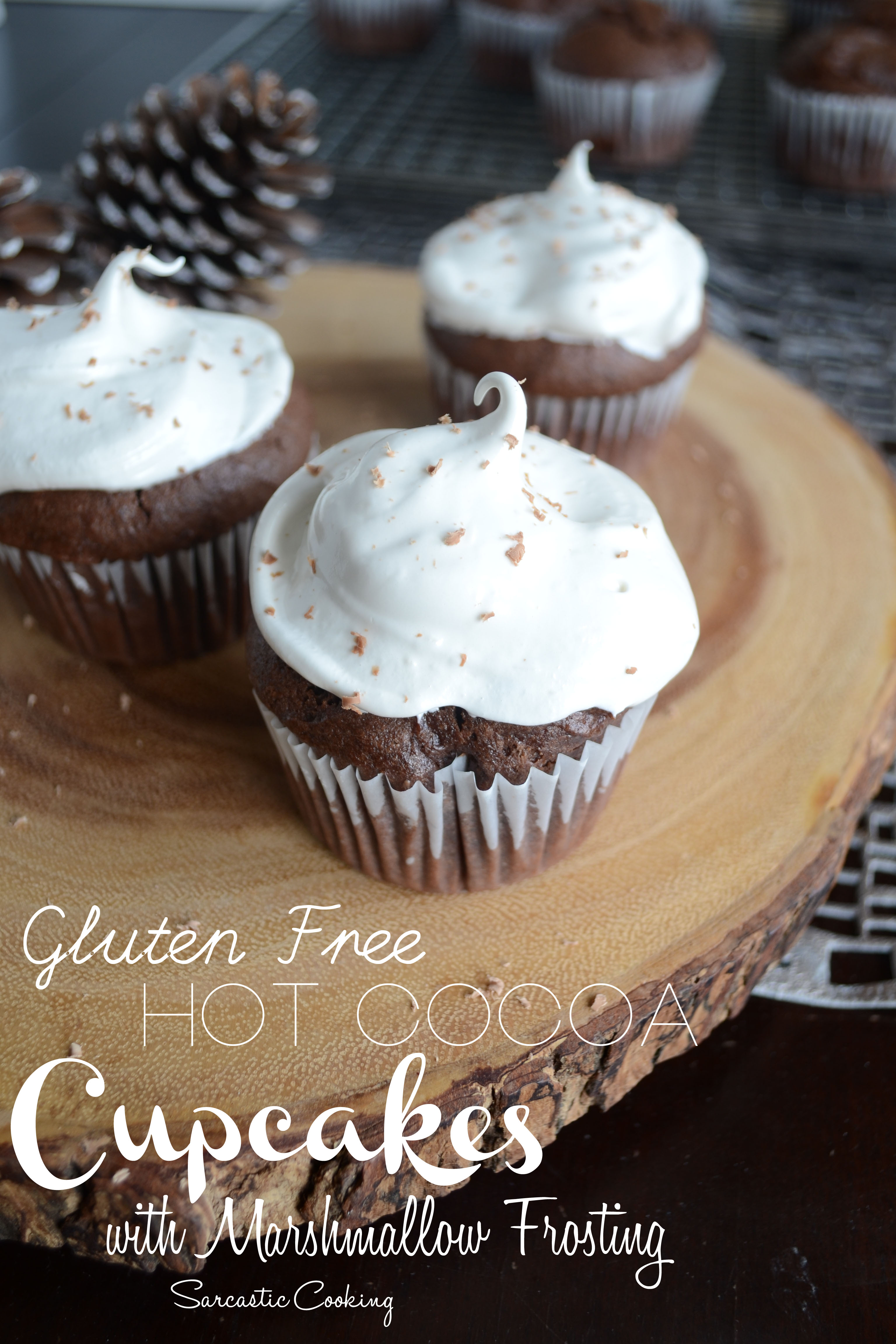 Hot Cocoa with Marshmallow Frosting Cupcakes