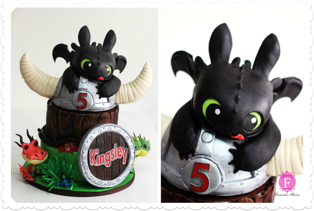 How to Train Your Dragon Toothless Cake