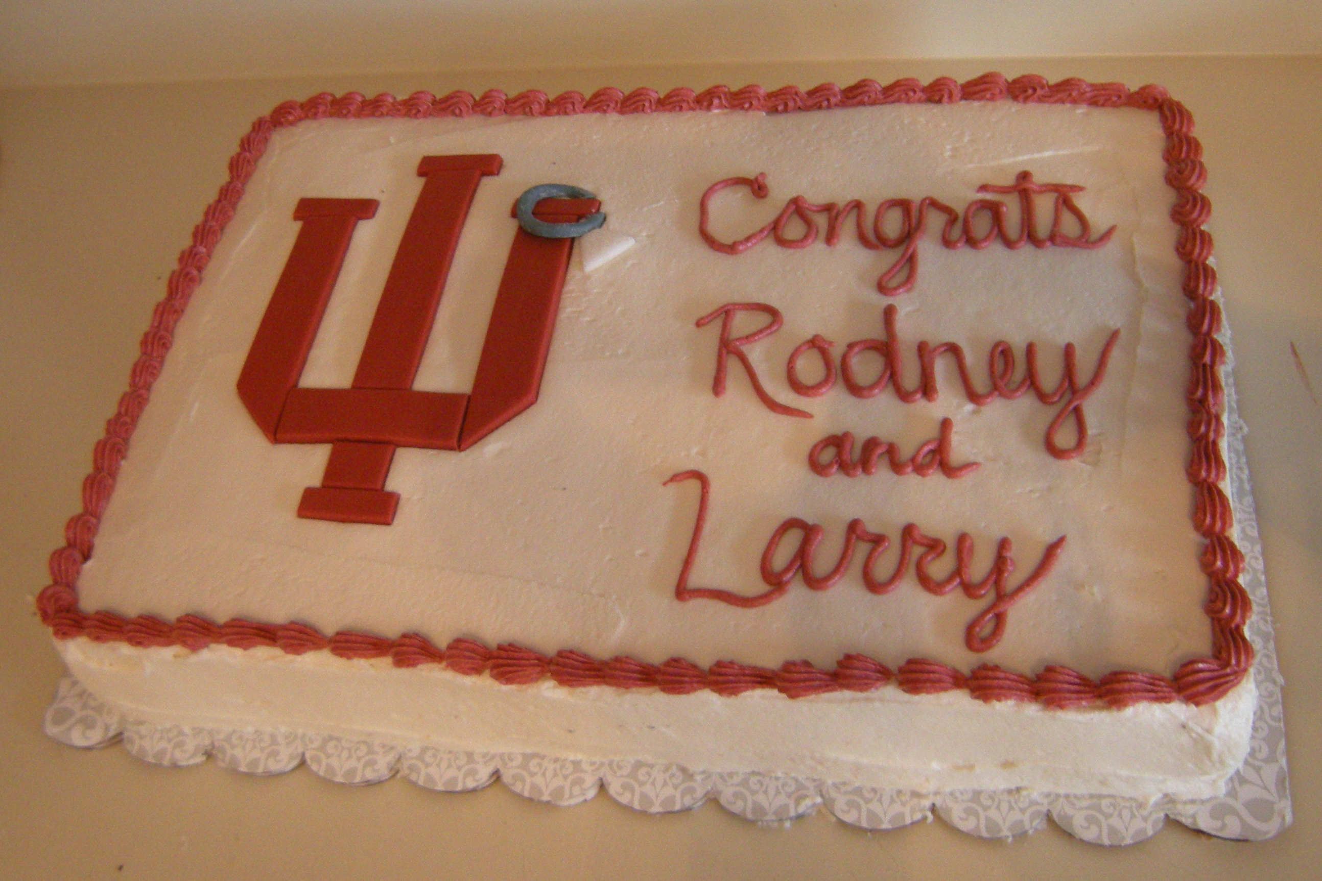 Indiana University Cake Decorations