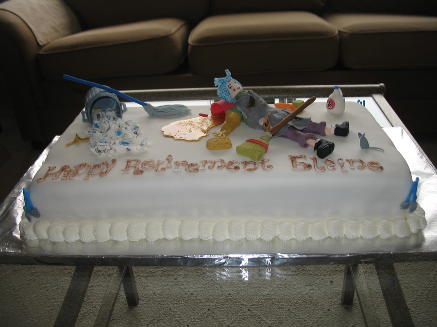 Janitor Retirement Cake