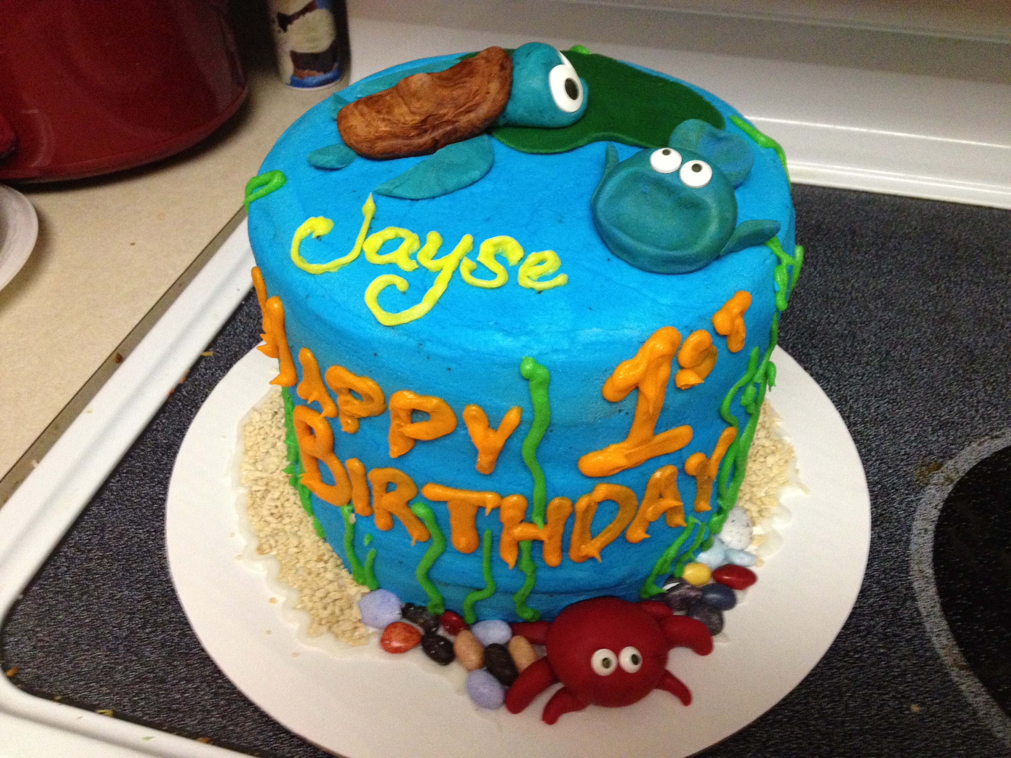 Lake Themed Birthday Cakes