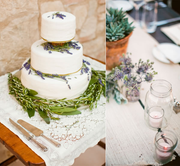 Lavender Rustic Wedding Cake Lavender Rustic Wedding Cake