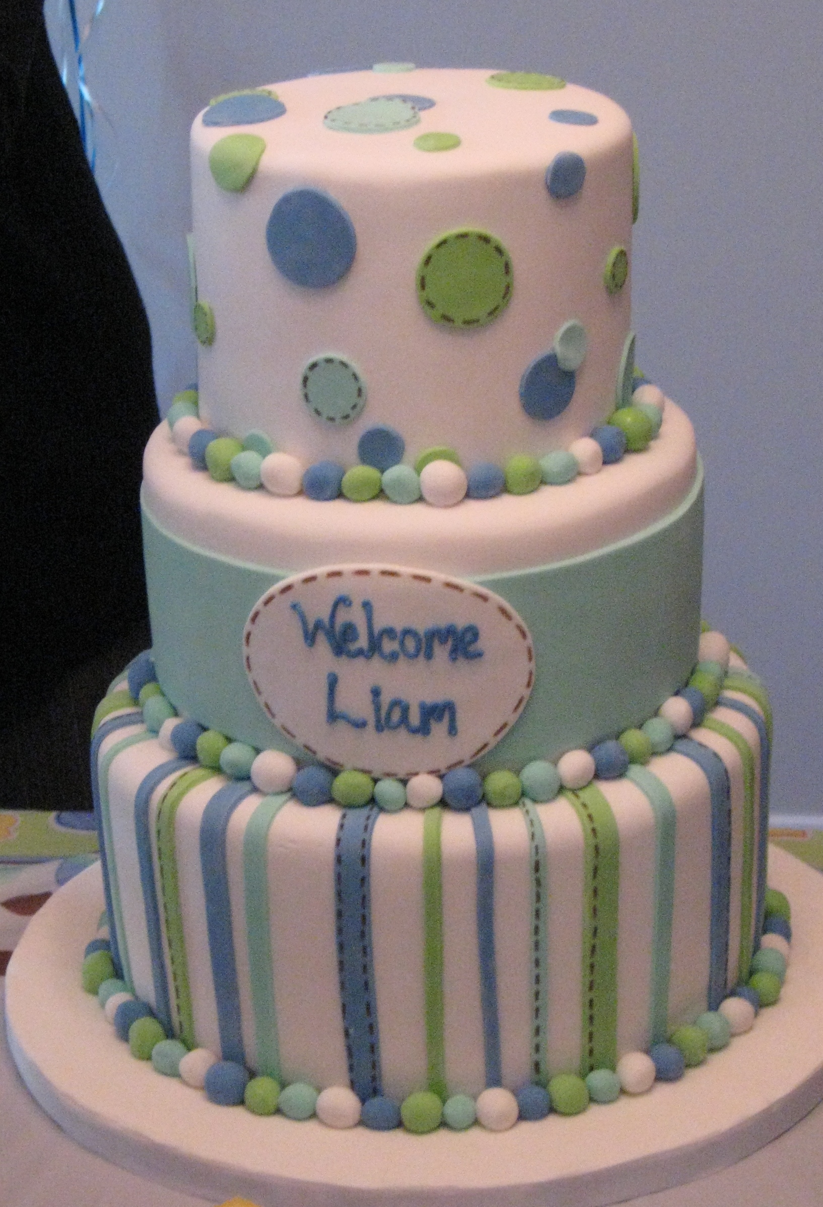 Liam's Baby Shower Cake Liam's Baby Shower Cake