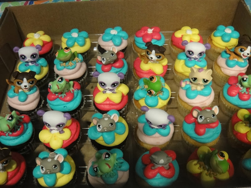 Littlest Pet Shop Birthday Cupcakes