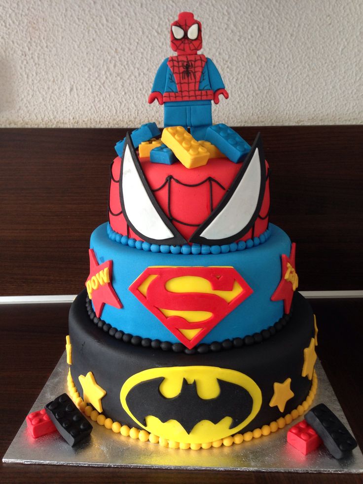 Marvel LEGO Birthday Cake