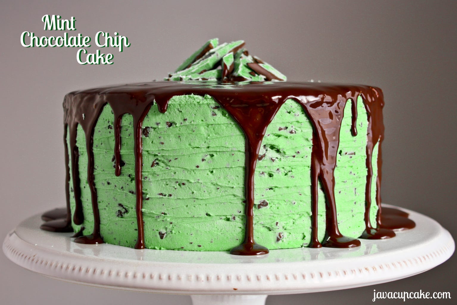 Mint Chocolate Chip Cake