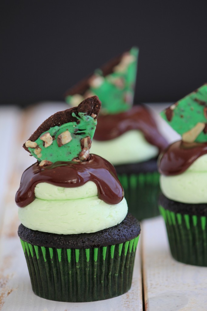 Mint Chocolate Chip Cupcakes