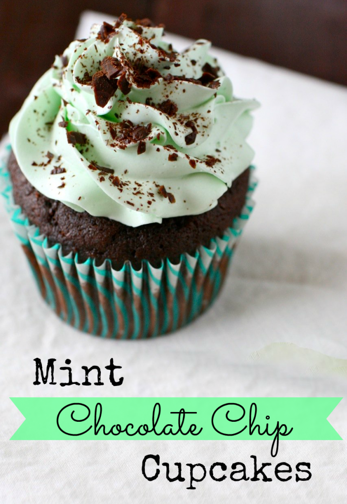 Mint Chocolate Chip Cupcakes