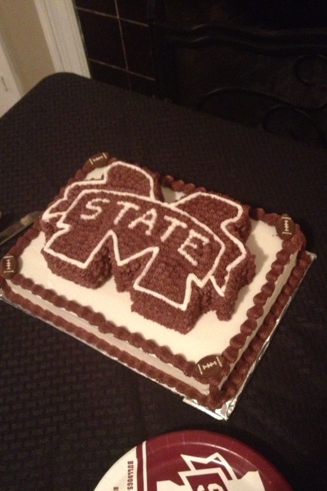 Mississippi State Birthday Cake