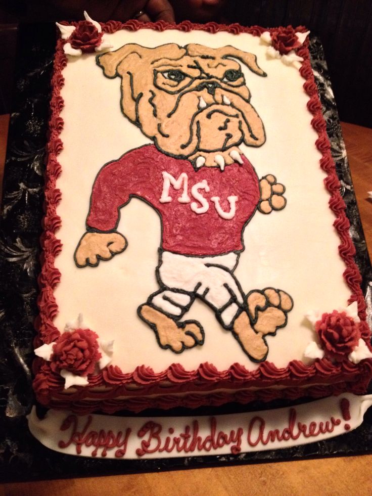 Mississippi State Birthday Cake
