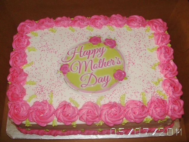 Mother's Day Cake with Rosette