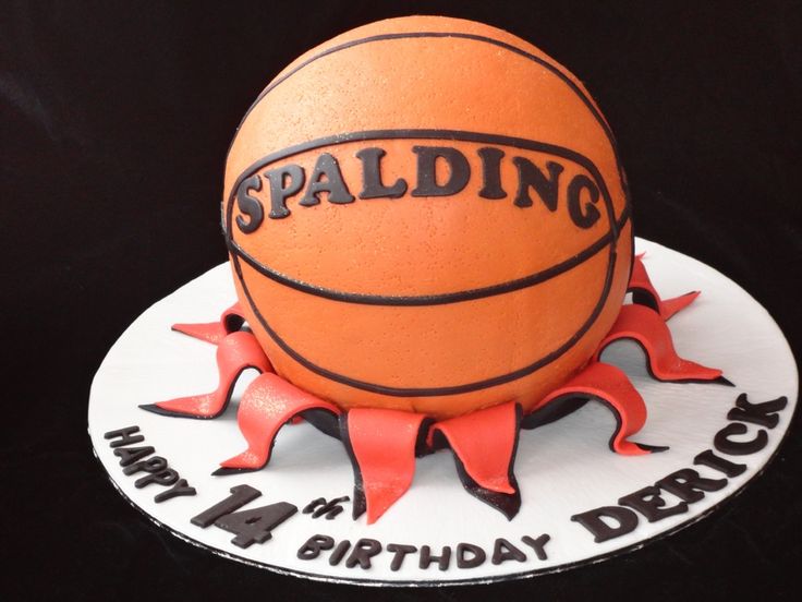 NBA Basketball Themed Birthday Cake