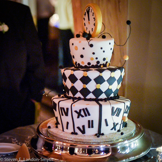 New Year's Eve Wedding Cake