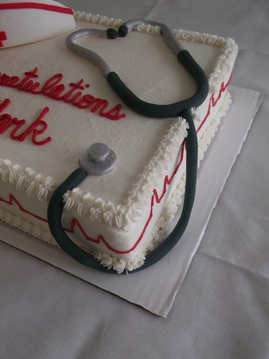 Nursing Graduation Cake Buttercream