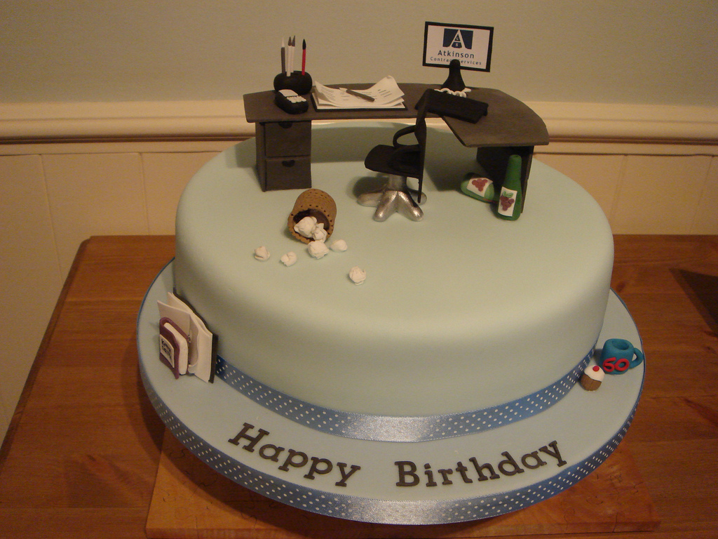 Office Birthday Cake