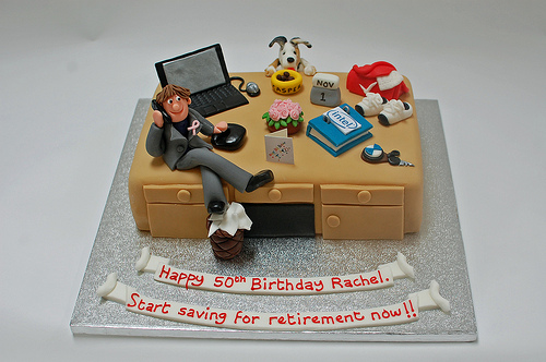 Office Desk Birthday Cake