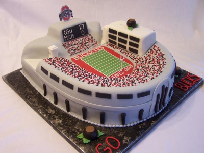 Ohio State Buckeye Wedding Cake