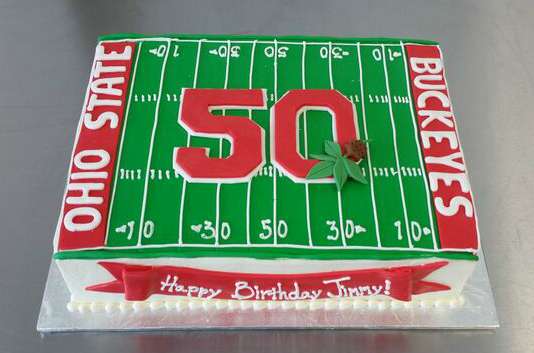 Ohio State Buckeyes Birthday Cake